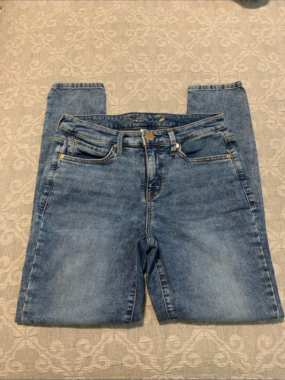 Seven7 Light Blue High Rise Skinny Jeans (Size 4)